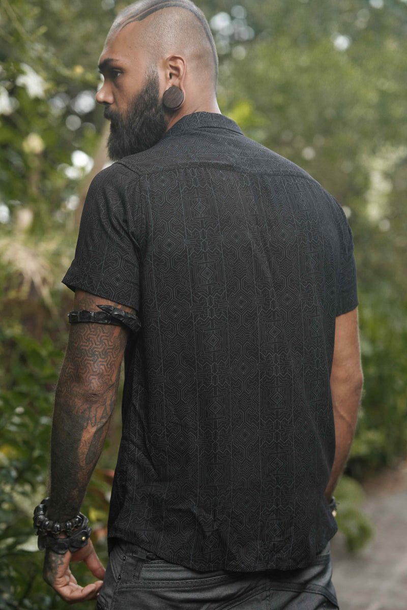 MAGMA CODEX - Cyber Knot Style | Men's Viscose Partywear Shirts