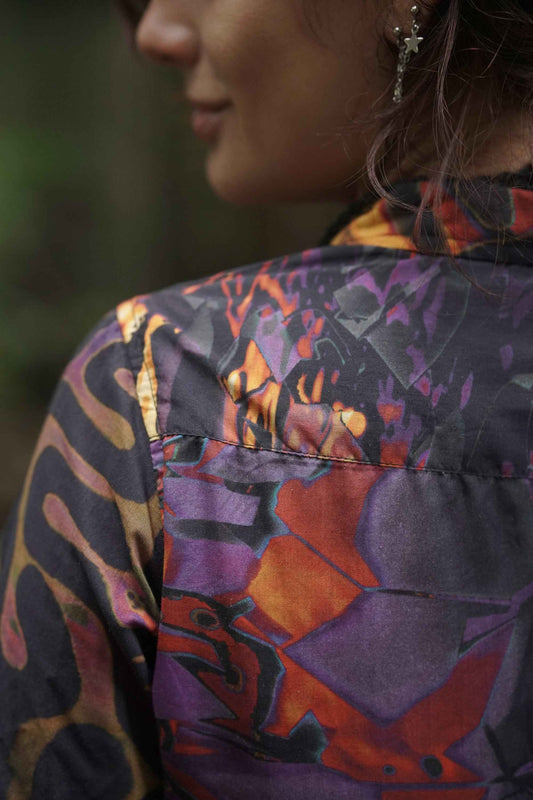 Straya | Bamboo Fabric Artwear Women's Crop Top Shirt