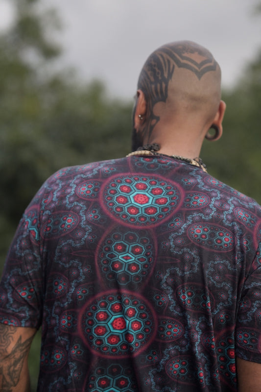 MOLECULE HAZE | Digital printed Bamboo Psychedelic Men's T-shirts