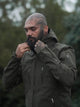 Armor Jacket 2.0 Olive Green - Futuristic Windproof Winter Hoodie Jacket for Men