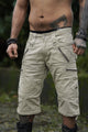 ABSTRACT CODEX - LA 3/4 Shorts Beige Color | Men's Artwear Shorts