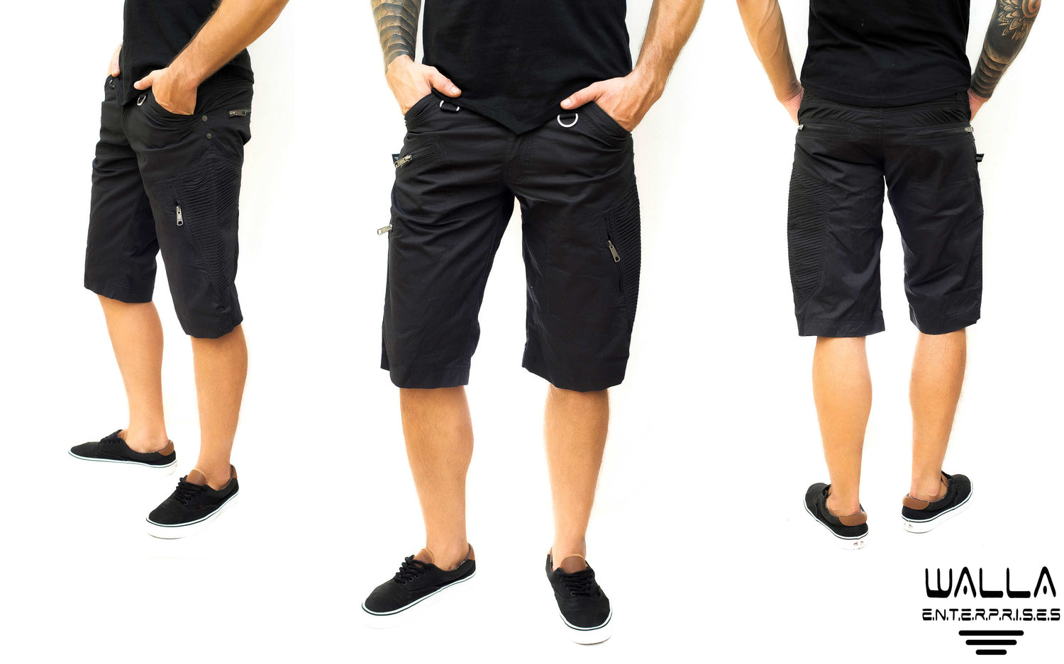 SLICK SHORTS | Knee Length Cargo Shorts for Men