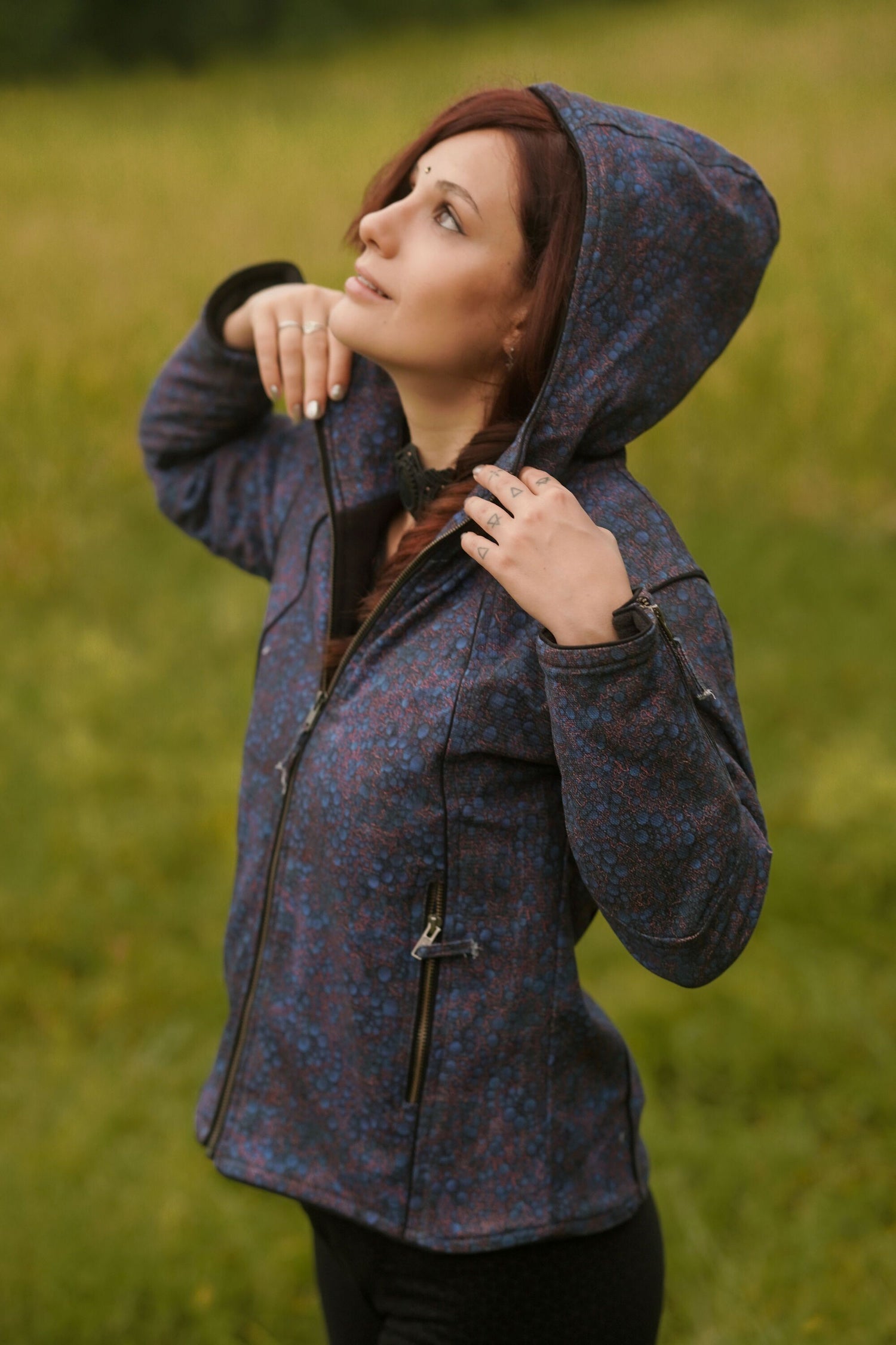 BLUE OCCULT - Women's Heavy Cotton Jacket