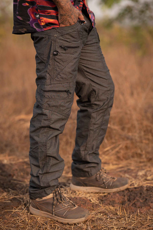 Covid Cargo Pants in Dark Grey