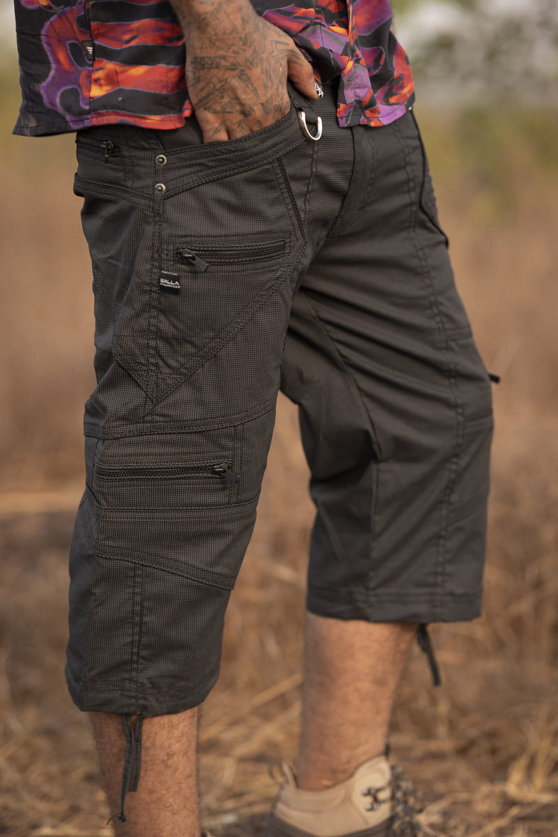 Covid Shorts - Psytrance Festival Cargo Style Shorts for Men