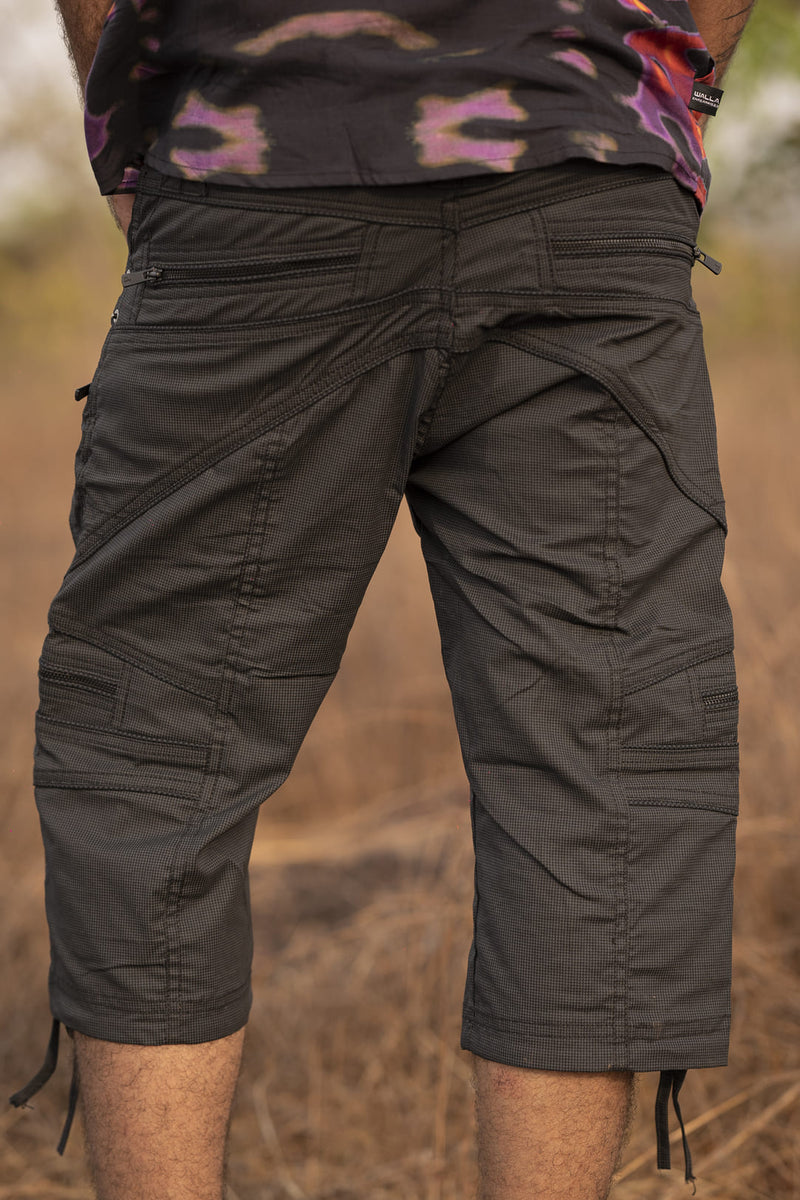 Covid Shorts - Psytrance Festival Cargo Style Shorts for Men