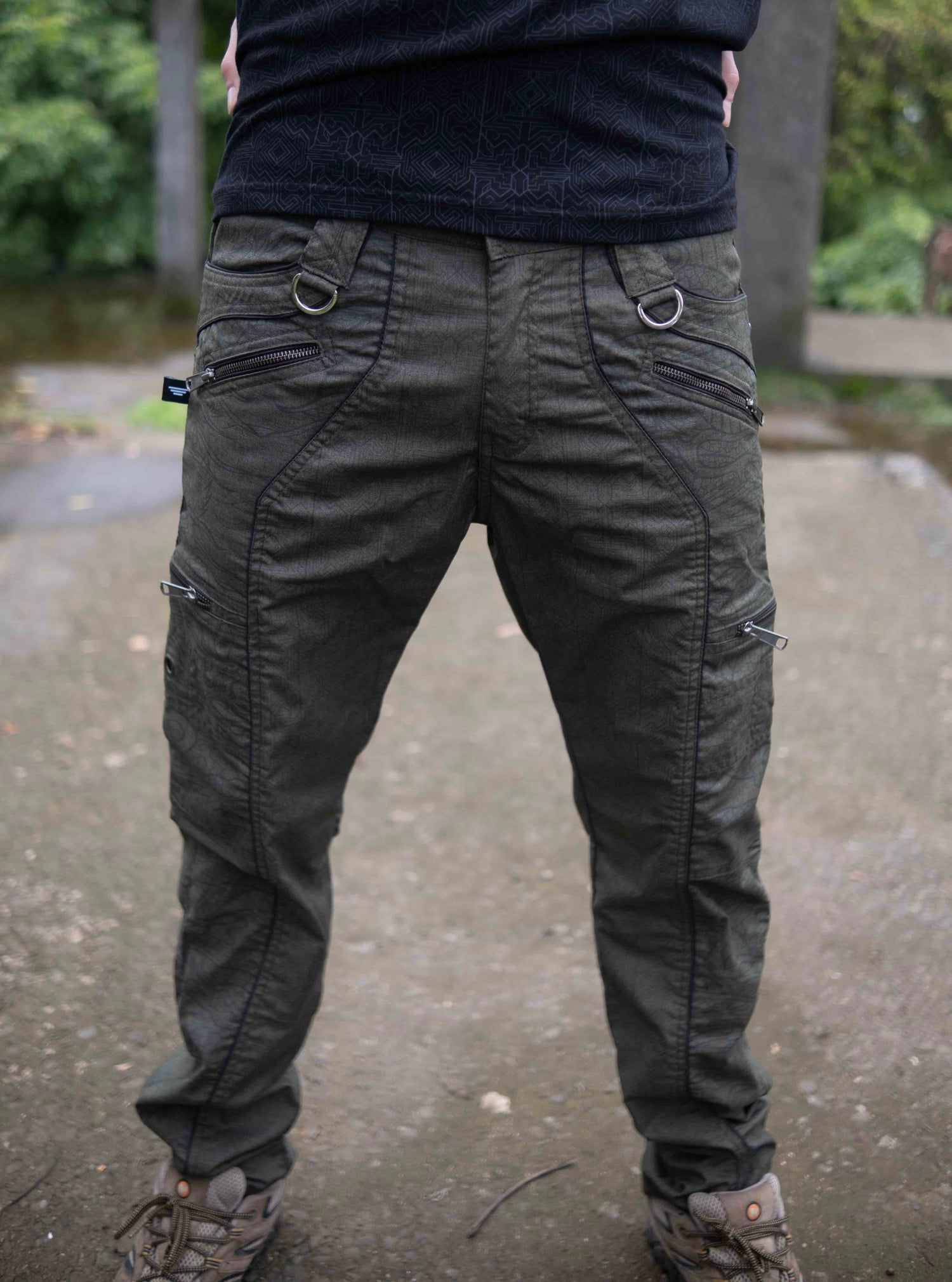 Dragon Codex – Khaki Multi Pockets Utility Cargo Pants