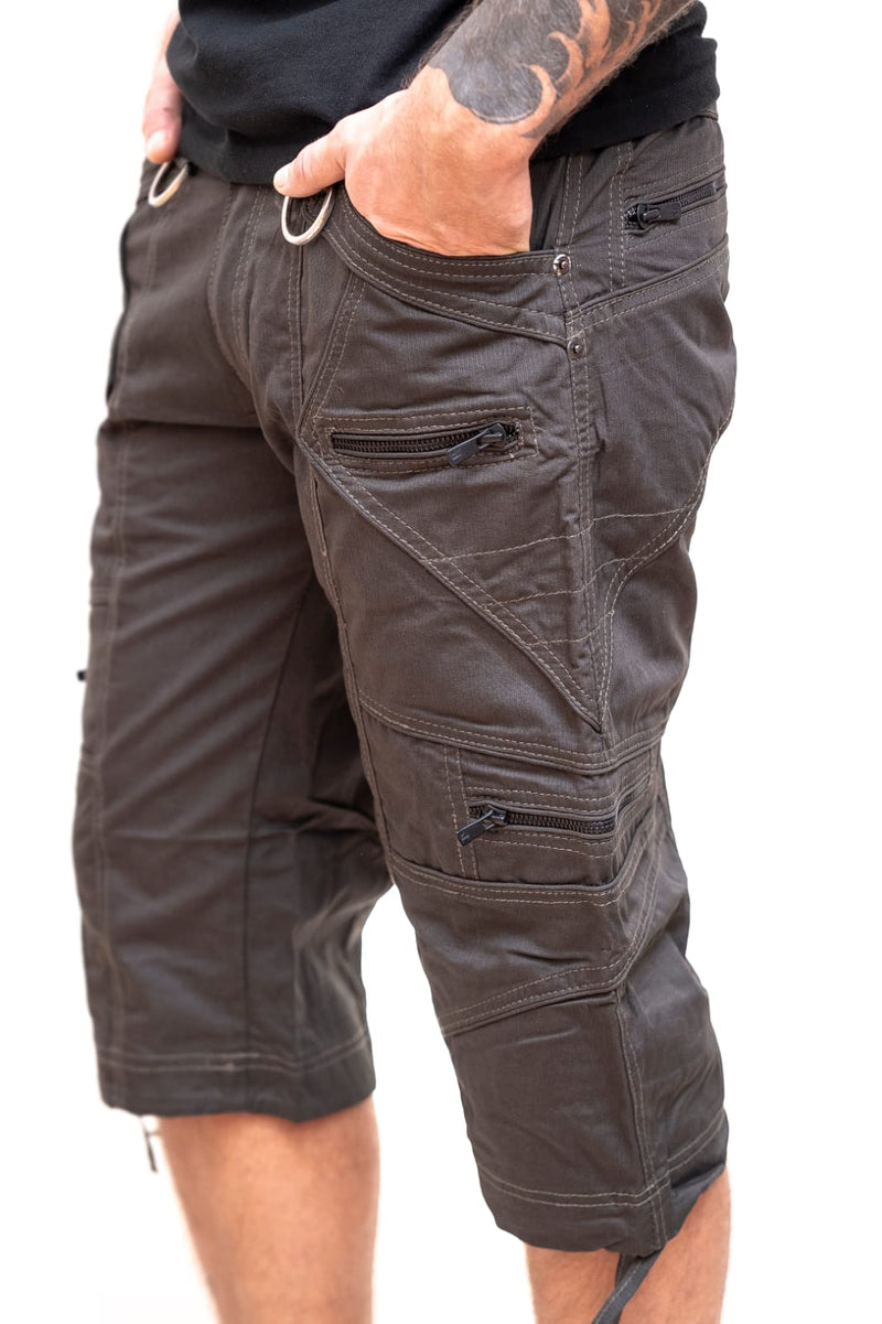 Covid Shorts - Psytrance Festival Cargo Style Shorts for Men