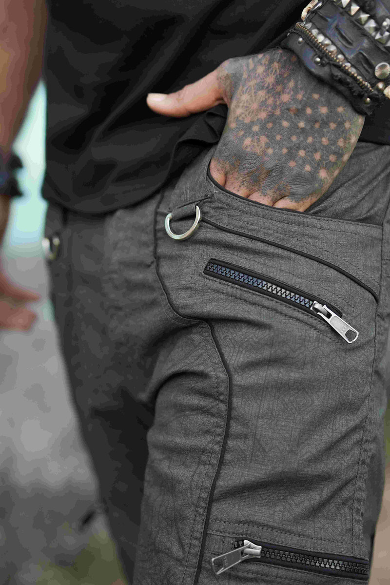 Dragon Codex - Olive Khaki NY Men's Cargo Shorts Dragon Print Shorts