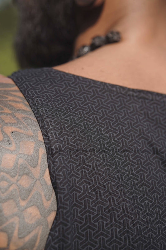 ETERNITY KNOT| Psychedelic Men's Black Tank T-shirts