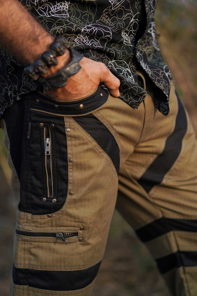 GMT - 3/4 Shorts Khaki Color Men's Dynamic Cargo Shorts