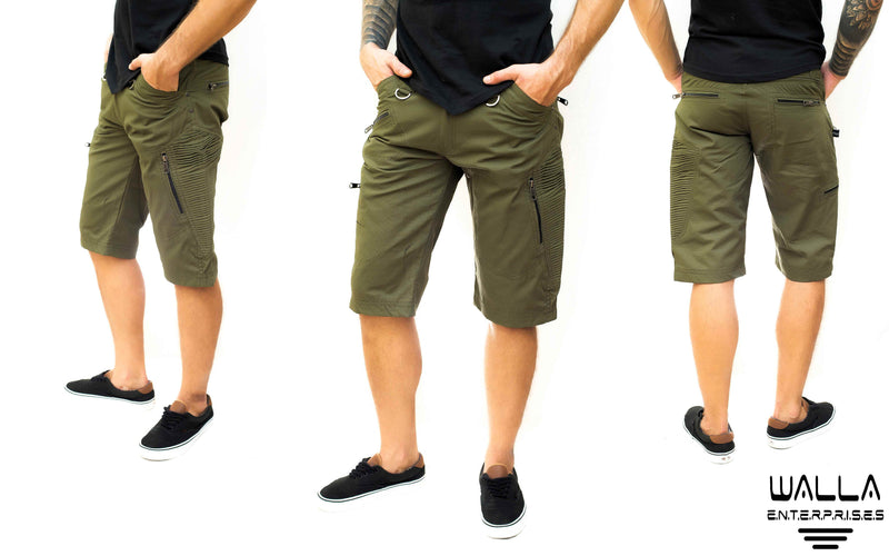 SLICK SHORTS | Knee Length Cargo Shorts for Men