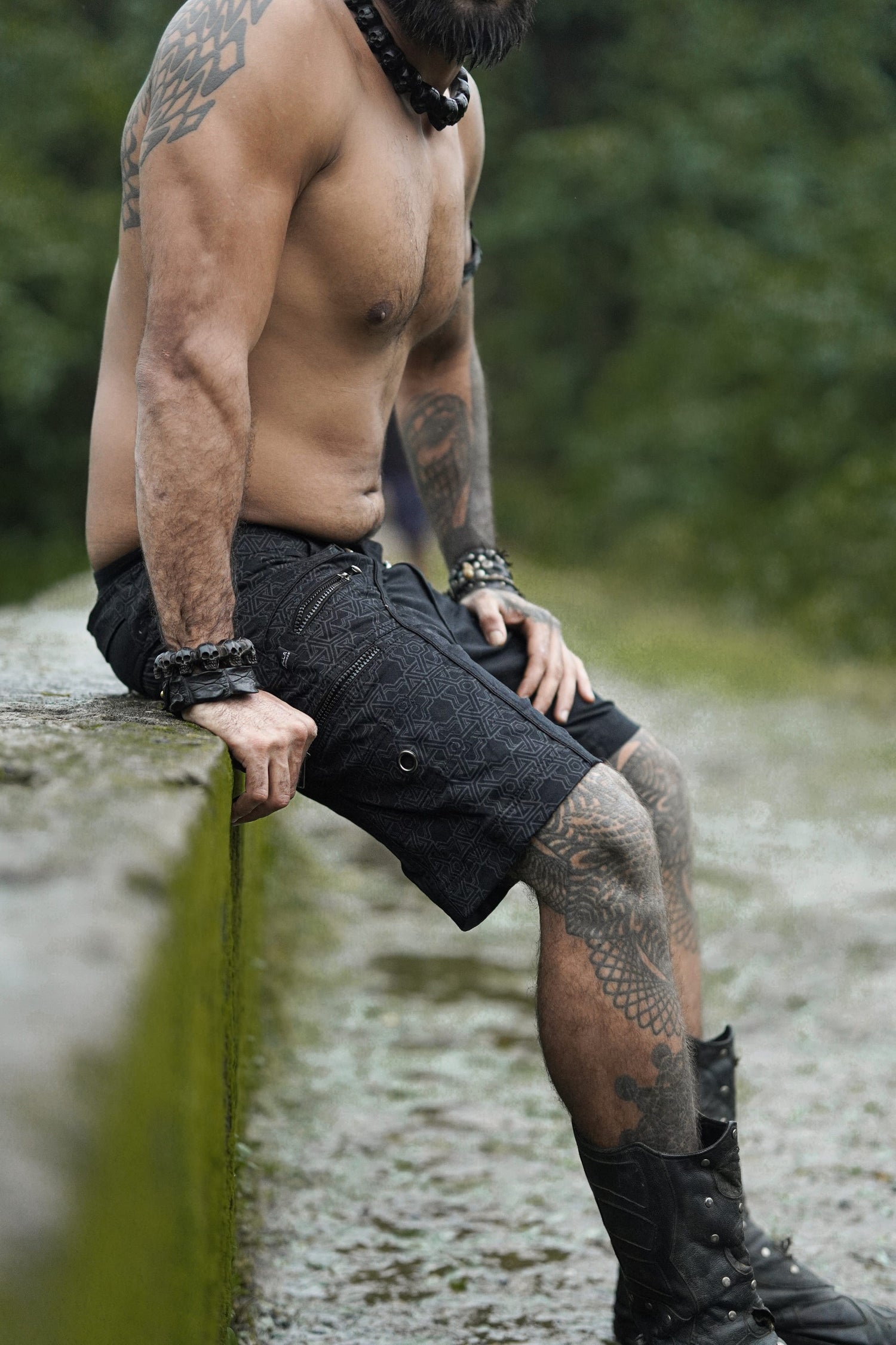 Pythagoras Jet BLACK Men's NY Shorts