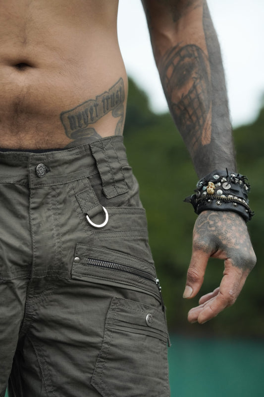 MANAGA SHORTS - Men's Cargo Shorts |Stretch Ribstop Hunter Green Cargo Shorts