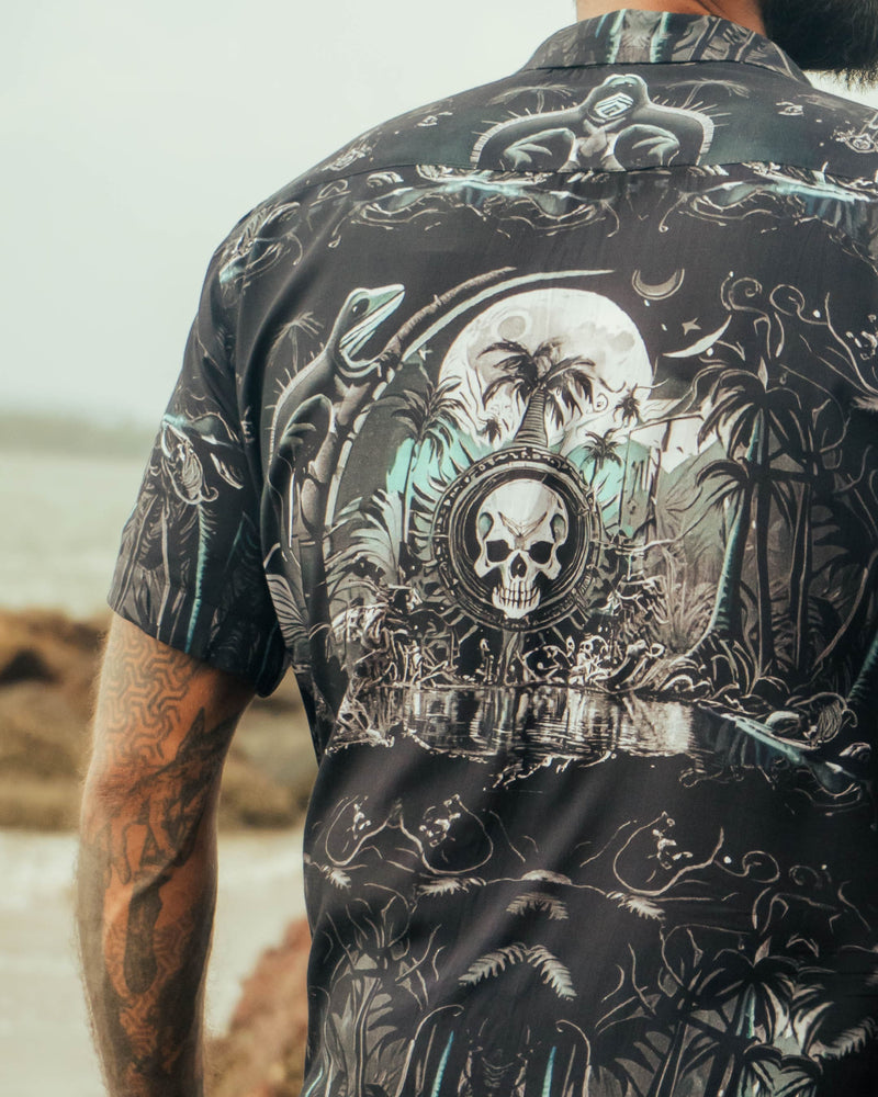 METACORE | Men's Bamboo Shirts | Gothic Skull Print Metacortex Edition Shirt