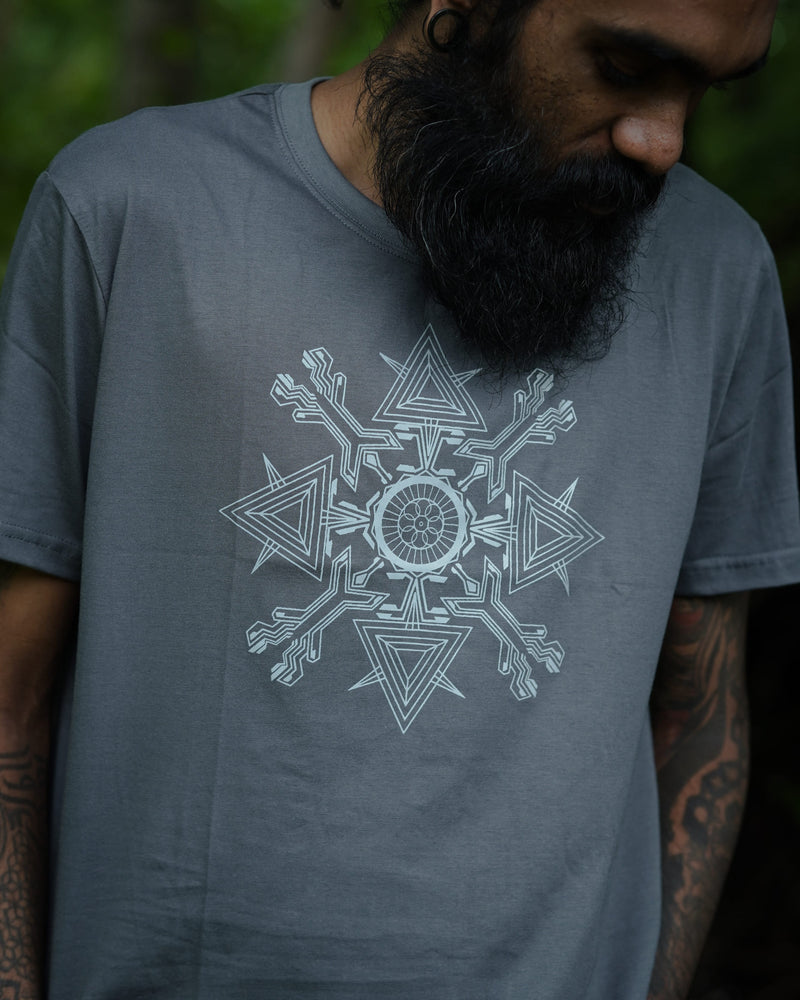 MAGUMBA | Grey Edition | Men's Futuristic Cyberpunk Graphic Cotton T-Shirts
