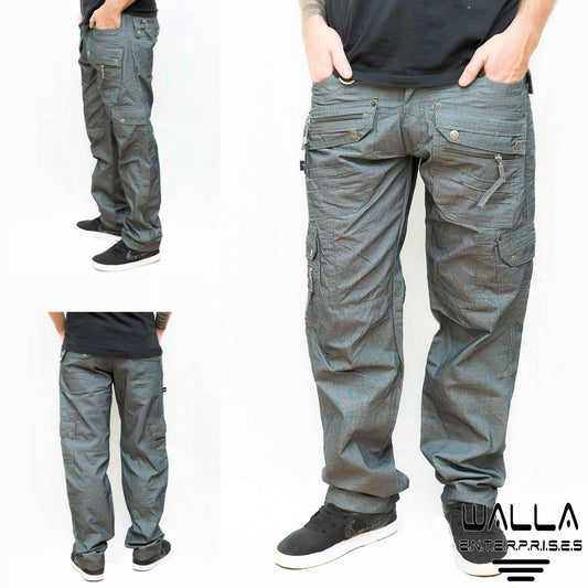 Maya Cargo Pants with Multiple Zipper Pockets