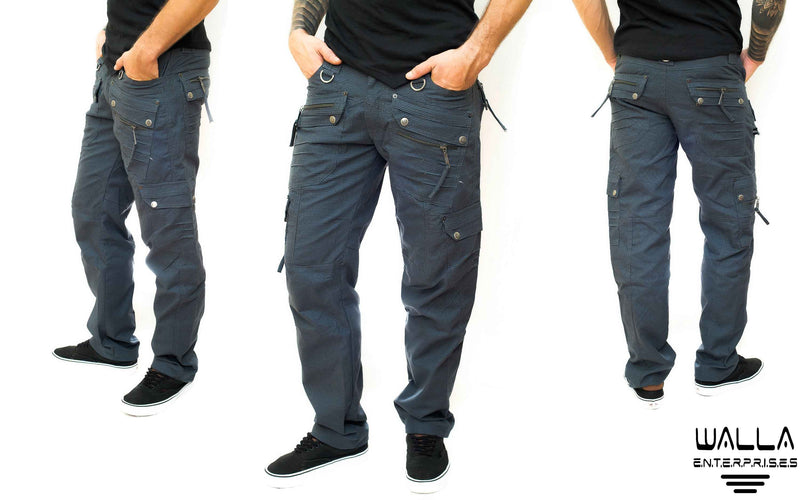 Maya Cargo Pants with Multiple Zipper Pockets