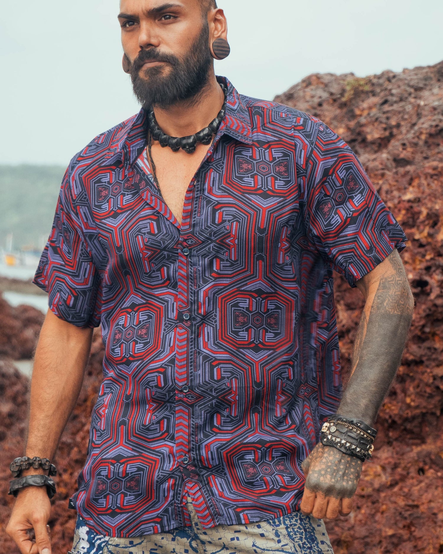 METANOIA | Men's Bamboo Shirts | Cyberpunk Style Shirt