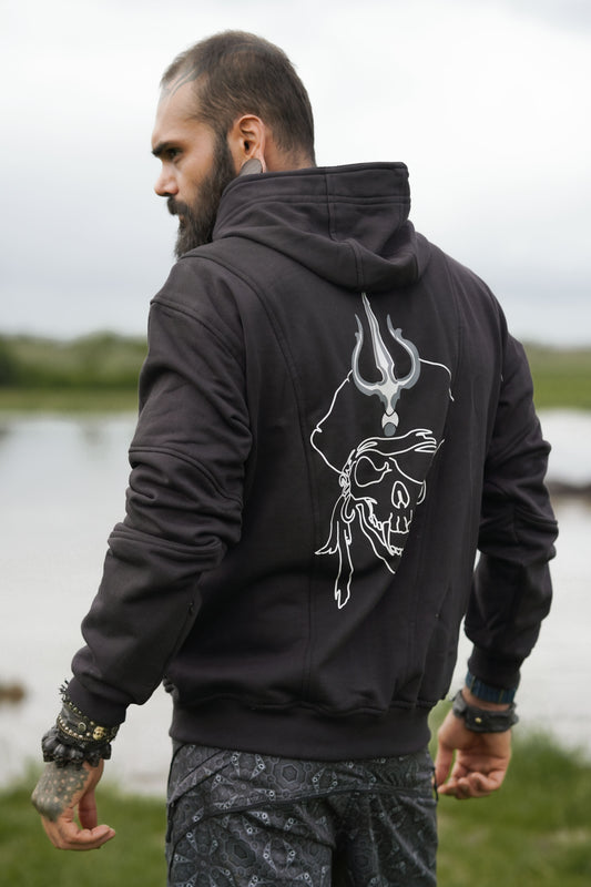 PIRATE'S GOSPEL Edition | Cotton Fleece Black Hoodies for Men Skull Print