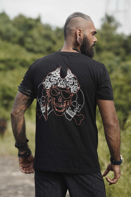 PIRATE'S GOSPEL| Black Men's Psychedelic T-shirts UV Glow