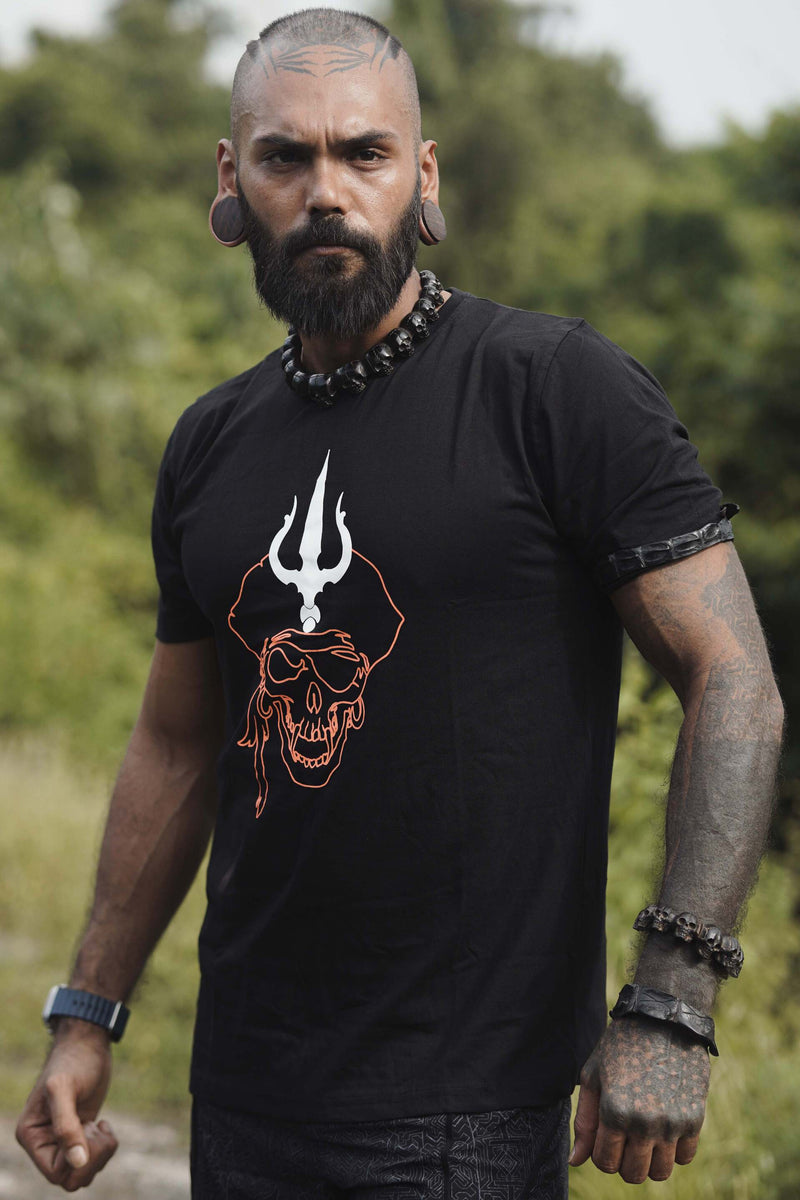 PIRATE'S GOSPEL| Black Men's Psychedelic T-shirts UV Glow