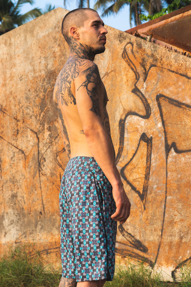 Pebble Daze - Men's Psychedelic Board Shorts