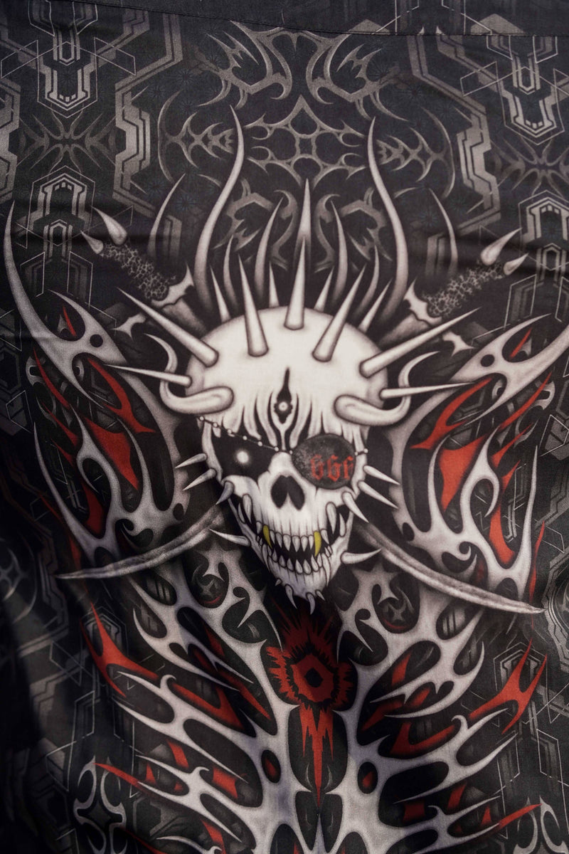 PIRATES OF CHAPORA| Men's Bamboo Shirts | Gothic Skull Print Shirt