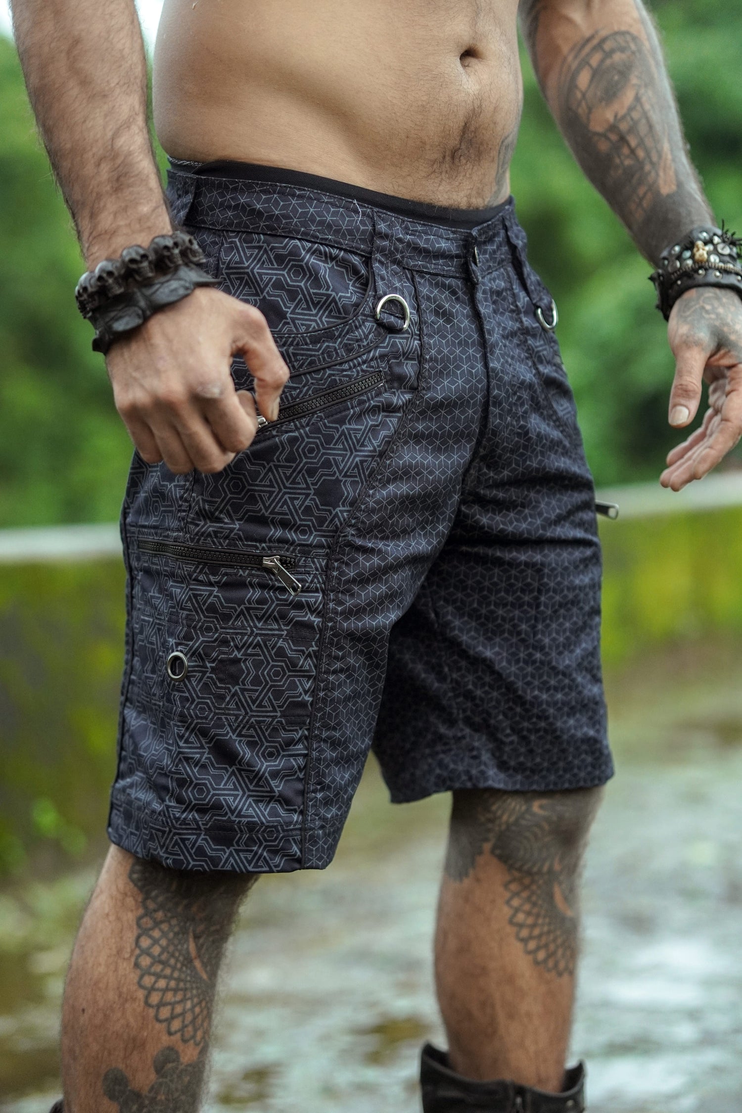 PYTHAGORAS ABSTRACT - Black Men's NY Shorts