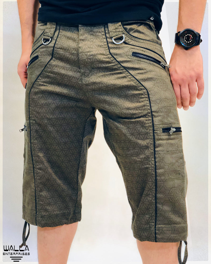Pythagoras FOL - Men's NY 3/4 Shorts Below The Knee Cargo Shorts