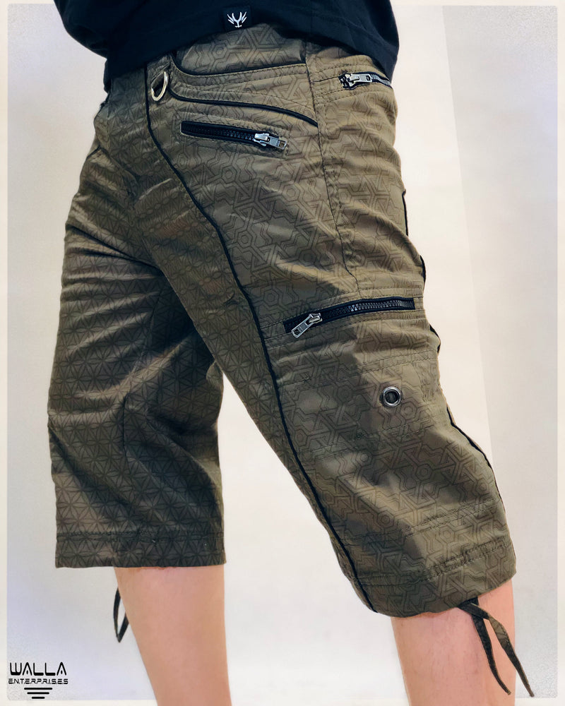 Pythagoras FOL - Men's NY 3/4 Shorts Below The Knee Cargo Shorts