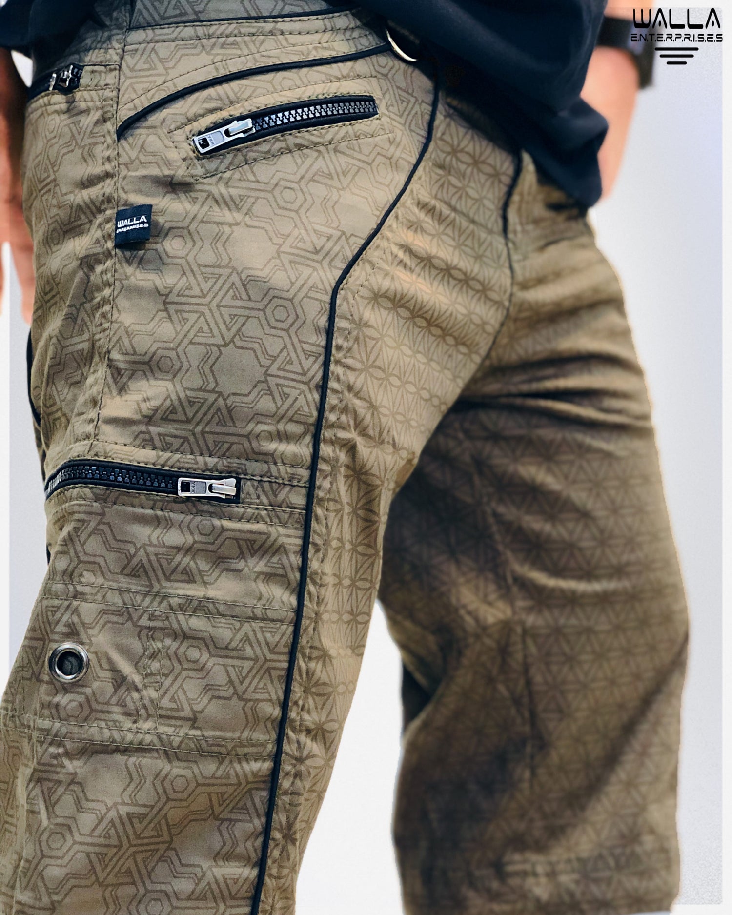 Pythagoras FOL - Men's NY 3/4 Shorts Below The Knee Cargo Shorts