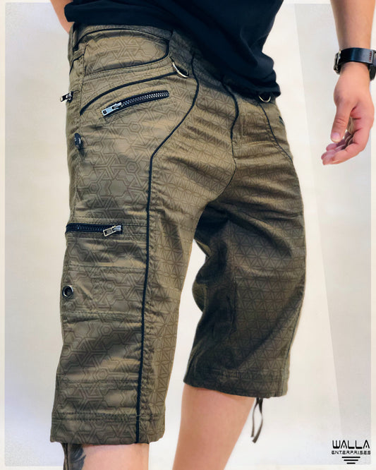 Pythagoras FOL - Men's NY 3/4 Shorts Below The Knee Cargo Shorts