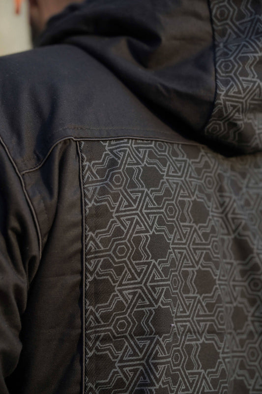 PYTHAGORAS v2 - Men's Printed Heavy Cotton Jacket with Fleece Lining
