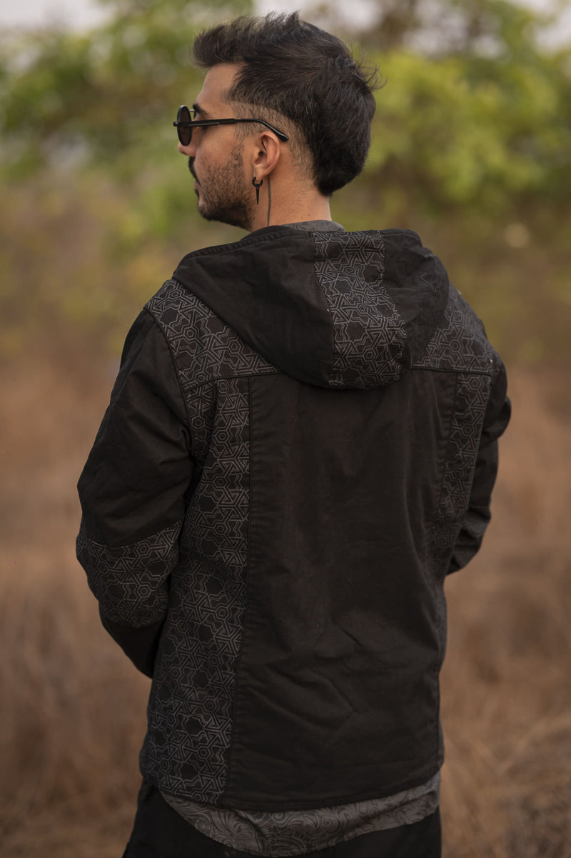 PYTHAGORAS - Men's Printed Heavy Cotton Hoodie Jacket