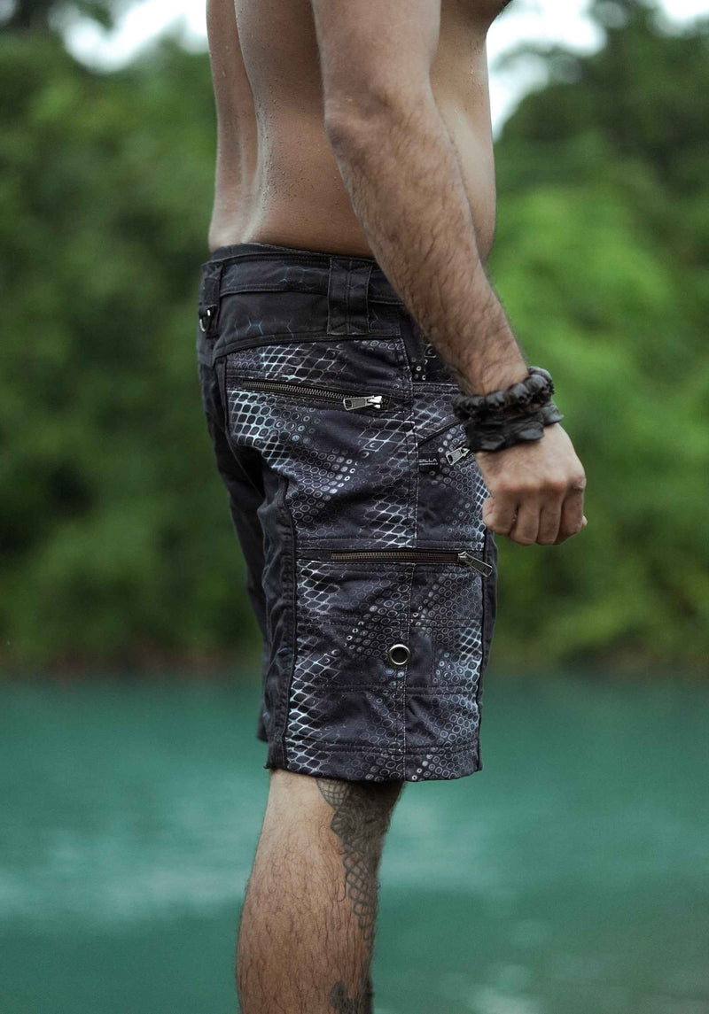 PYTHON MOLECULES - Digital Molecular Python Printed Men's NY Shorts