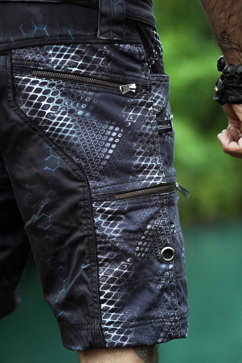 PYTHON MOLECULES - Digital Molecular Python Printed Men's NY Shorts