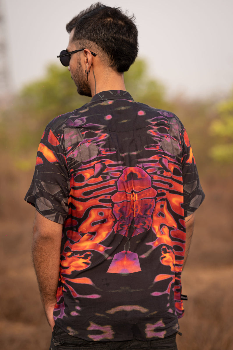 Straya V2 - Bamboo Men's Eco-friendly Shirt | Mens Summer Psywear Clubwear