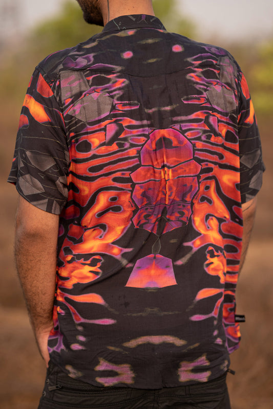 Straya V2 - Bamboo Men's Eco-friendly Shirt | Mens Summer Psywear Clubwear