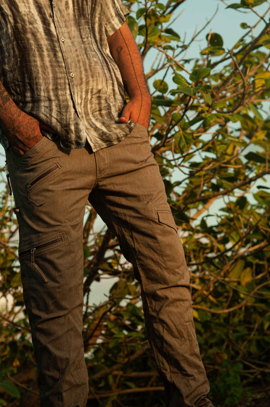 Urban Hippie Grey Stretchable Cargo Pants