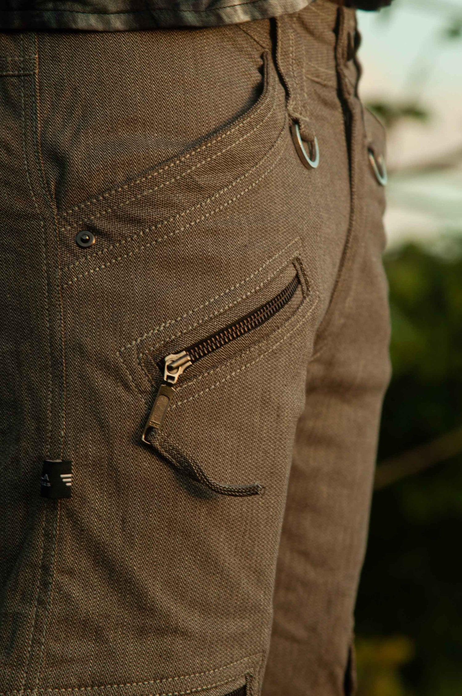 Urban Hippie Grey Stretchable Cargo Pants