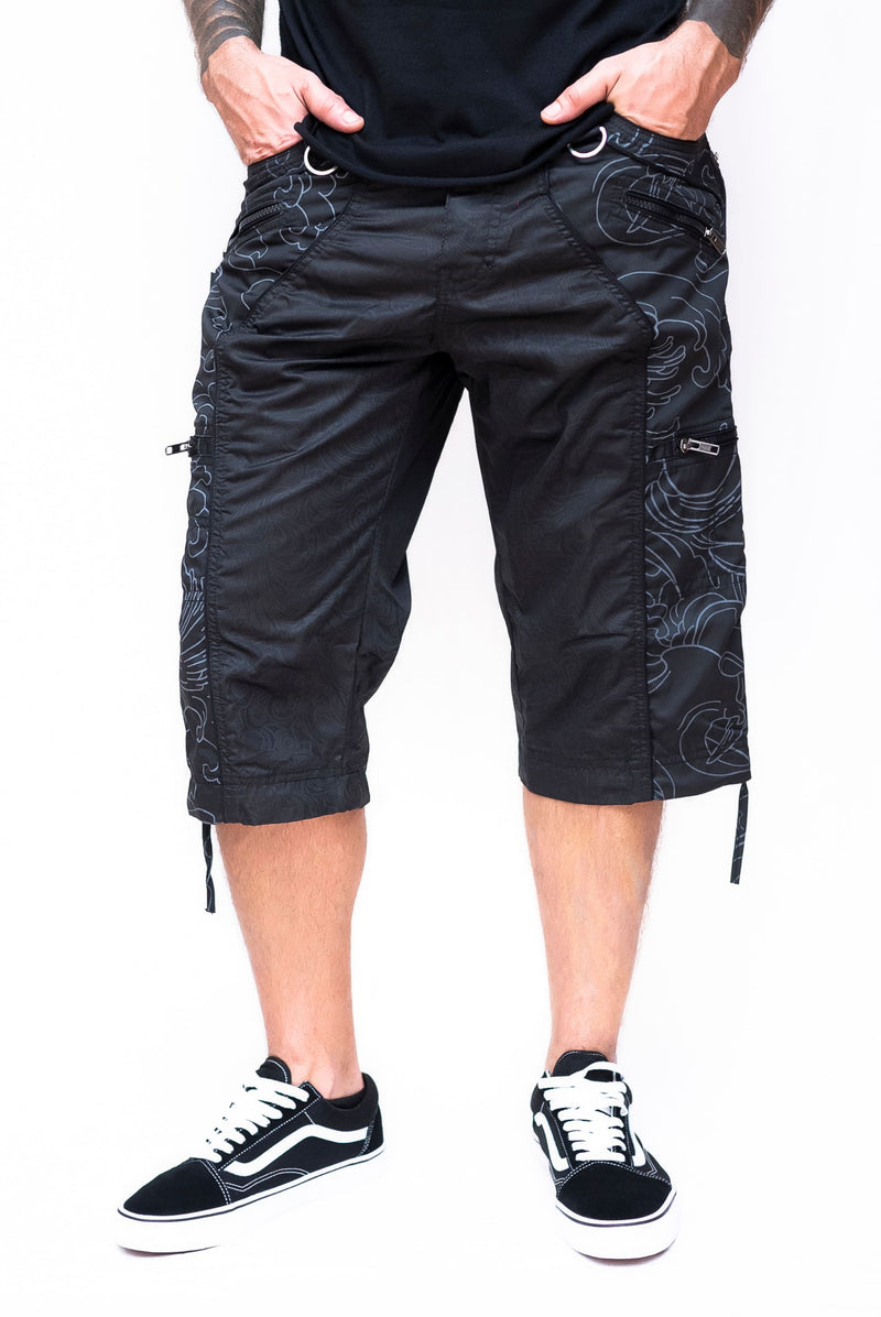 XING-YANG NY 3/4 Cargo Shorts | Post-Apocalyptic Steampunk Shorts