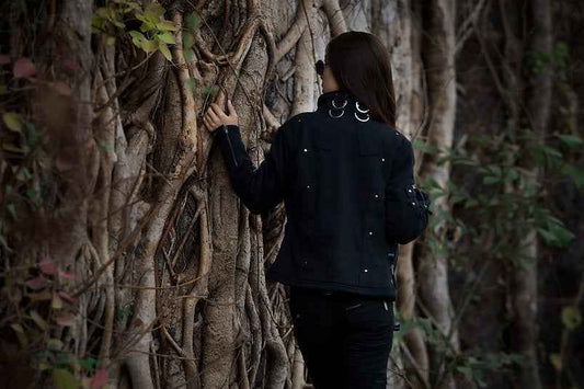 ROCK THE PLAYA | Women's Post-Apocalyptic Black Gothic Steampunk Jacket