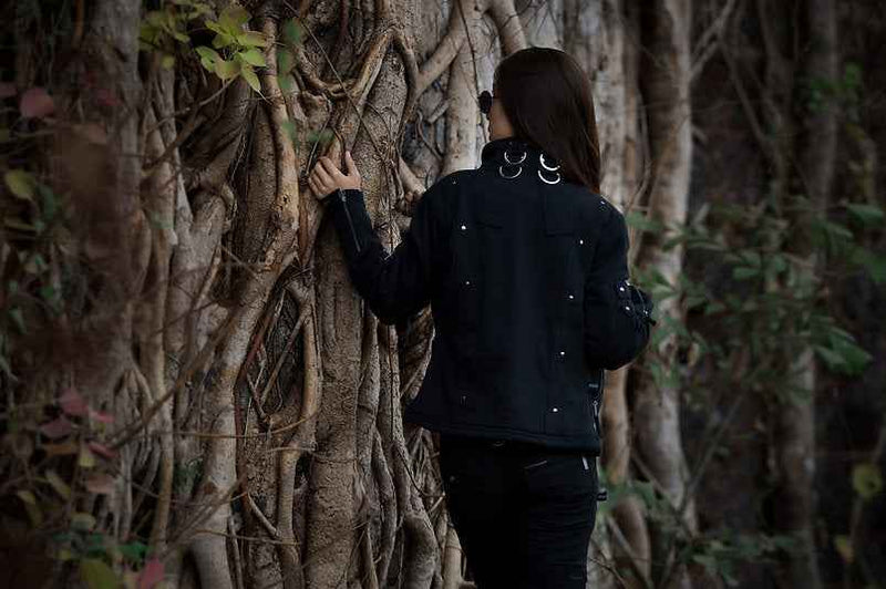 ROCK THE PLAYA | Women's Post-Apocalyptic Black Gothic Steampunk Jacket