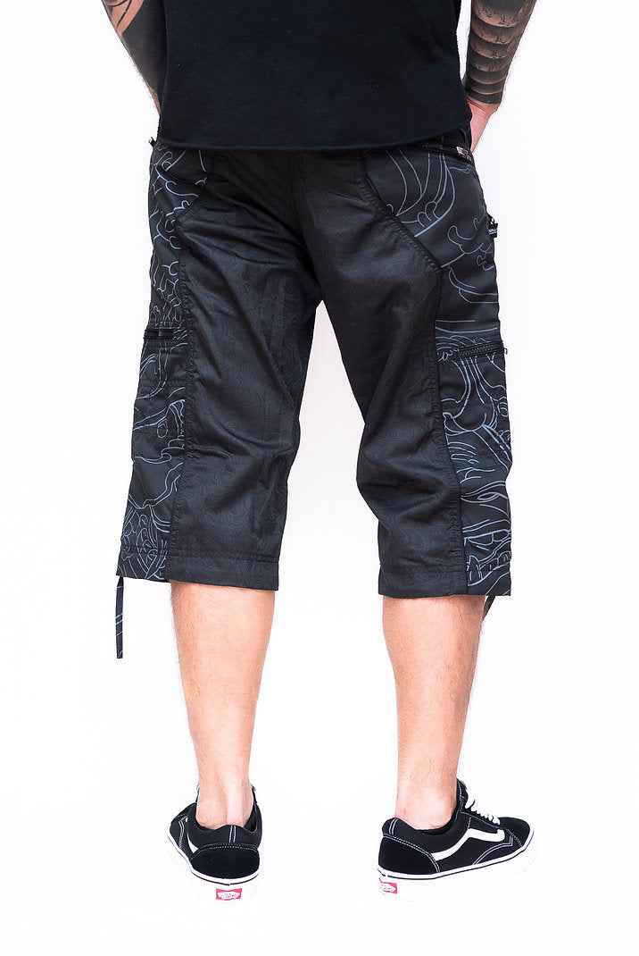 XING-YANG NY 3/4 Cargo Shorts | Post-Apocalyptic Steampunk Shorts