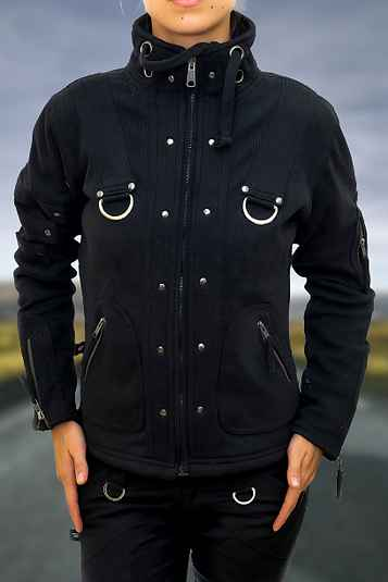 ROCK THE PLAYA | Women's Post-Apocalyptic Black Gothic Steampunk Jacket