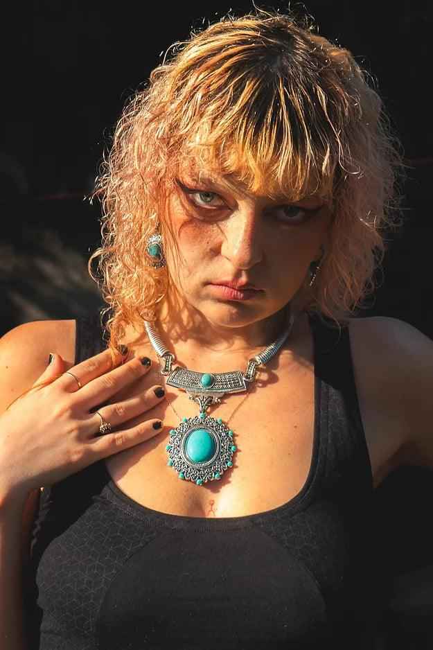 ASTRAL VOID | Women's Selvia Stretchable Cotton Lycra Dress | Boho Black Dress