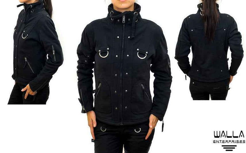 ROCK THE PLAYA | Women's Post-Apocalyptic Black Gothic Steampunk Jacket