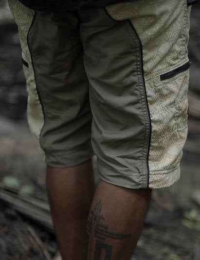PYTHAGORAS | Men's Beige-Khaki NY Shorts | Multipocket Utility Cargo Shorts
