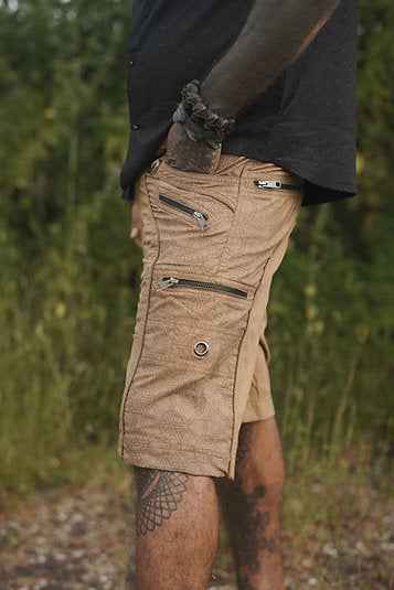 PYTHAGORAS - NY Shorts Semi Screenprinted Men's Artwear Shorts